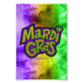 Impression Photo SlipperyJoe's Mardi Gras couronne violet or vert w (Devant)