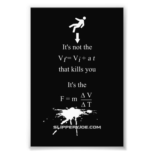 Impression Photo SlipperyJoe's Science mathématique splatter stickm (Devant)