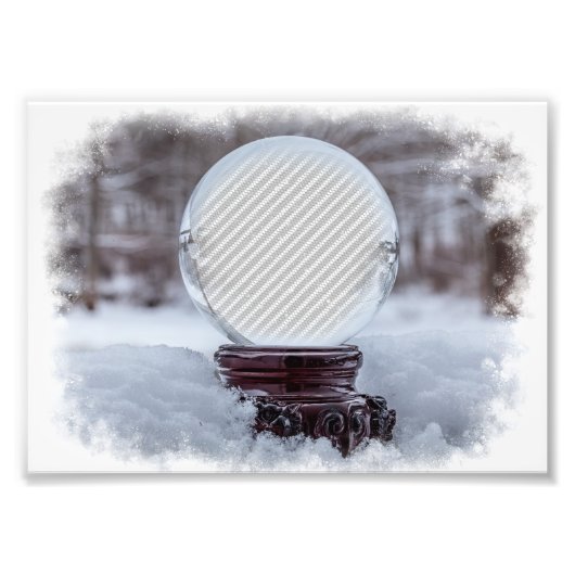 Impression Photo Snow Globe Template (Devant)
