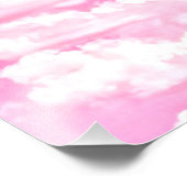 Impression Photo Soft Happy Rose Nuages Décor (Coin)