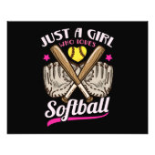 Impression Photo Softball Catcher Softball Player (Devant)