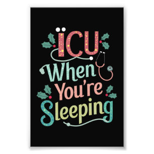 Impression Photo Soins intensifs quand vous dormez Infirmière en so
