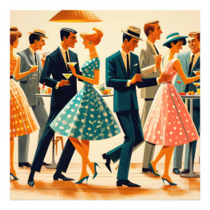Impression Photo Soirée de cocktail dansant Mid Century Modern Mart