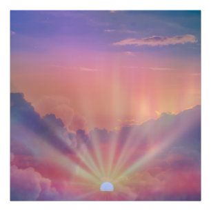 Impression Photo Soleil couchant ciel magique Imaginaire Art