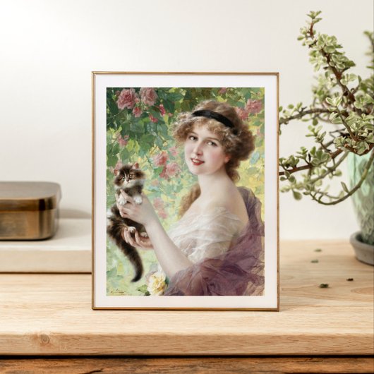 Impression Photo Son Petit Kitten par Emile Vernon