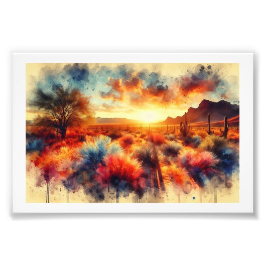 Impression Photo Sonora Desert Sunrise,  (Devant)