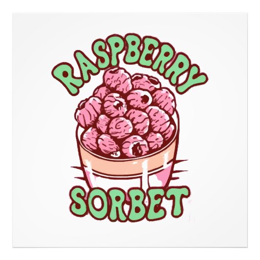 Impression Photo Sorbet de framboise (Devant)