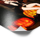 Impression Photo Sorcière du trône citrouille (Coin)