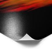 Impression Photo Sorcière volante avec chat noir, nuit halloween (Coin)