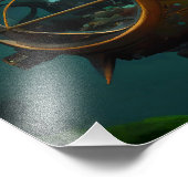 Impression Photo Sous-marin Imaginaire Steampunk (Coin)