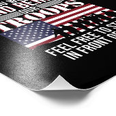 Impression Photo Soutenez Nos Troupes Joyeux Soutien de la Journée (Coin)