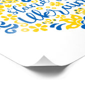 Impression Photo Soyez avec l'Ukraine lettrage et coeur (Coin)