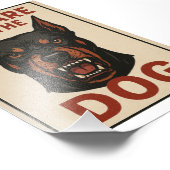 Impression Photo Soyez conscient du chien (Coin)
