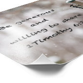 Impression Photo Soyez généreux — (Coin)