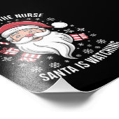 Impression Photo Soyez Gentil Avec L'Infirmière Père Noël Regarde N (Coin)