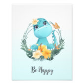 Impression Photo Soyez heureux Animal Nursery Wall Art (Devant)