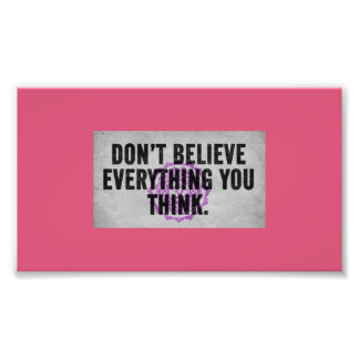 Impression Photo Soyez sceptique