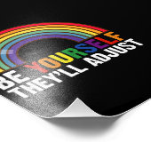 Impression Photo Soyez vous-même Ils régleront le Gay pride arc-en- (Coin)