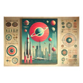 Impression Photo Space Age Interplanetary Coordinates Alien Relic (Devant)