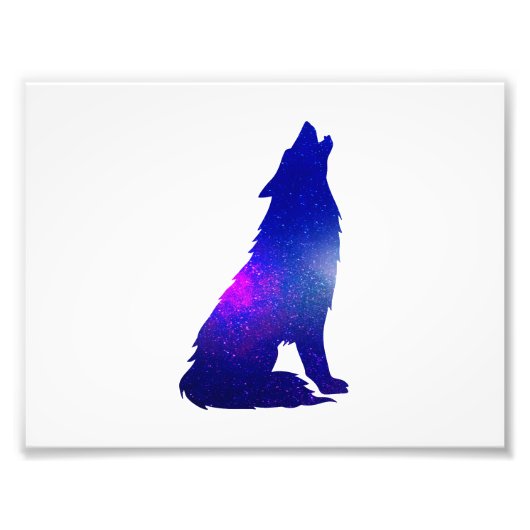 Impression Photo Space Wolf howling (Devant)