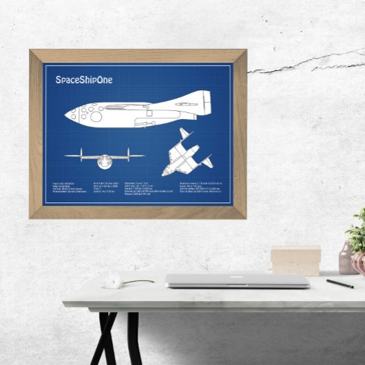 Impression Photo SpaceShipOne - Plan directeur d'avion ABD