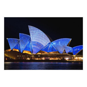Impression Photo Spectacle lumineux de l'opéra de Sydney