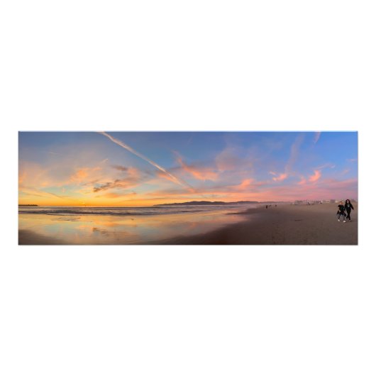 Impression Photo Spectaculaire Coucher de soleil de l'heure d'or -  (Devant)