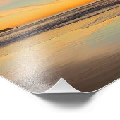 Impression Photo Spectaculaire Coucher de soleil de l'heure d'or -  (Coin)