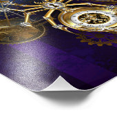 Impression Photo Spider Steampunk sur Arrière - plan pourpre (Coin)