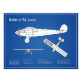 Impression Photo Spirit of St. Louis - Plan directeur de l'avion AB (Devant)