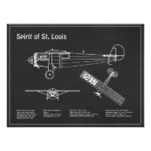 Impression Photo Spirit of St. Louis - Plan directeur de l'avion PD (Devant)