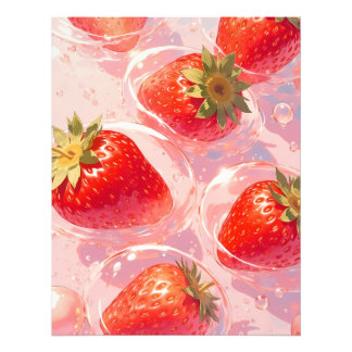 Impression Photo Splash fraise