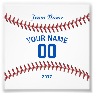 Impression Photo Sport de base-ball d'équipe