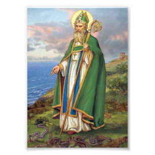 IMPRESSION PHOTO ST PATRICK, PATRON SAINT D'IRLANDE.