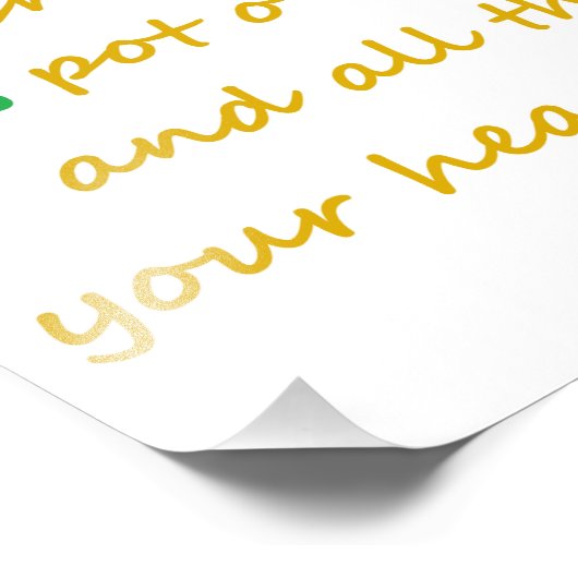 Impression Photo St. patrick's Day Irish Dit 8,5"x11" Imprimer (Coin)