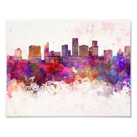 Impression Photo St. Paul skyline in watercolor background (Devant)