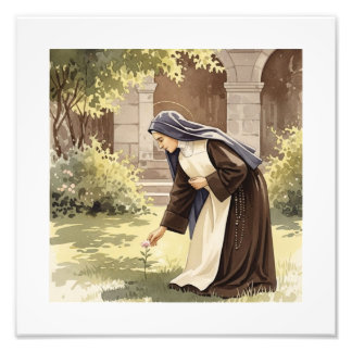 Impression Photo St Therese  "The Little Flower", Catholic Art 