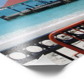 Impression Photo St. Thomas, Bateau de croisière en Arrière - plan, (Coin)