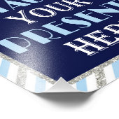 Impression Photo Stachez vos présents ici ・ 8 x10 Moustache Imprime (Coin)