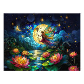 Impression Photo Stained Glass Moonlight Flight Fairy  (Devant)