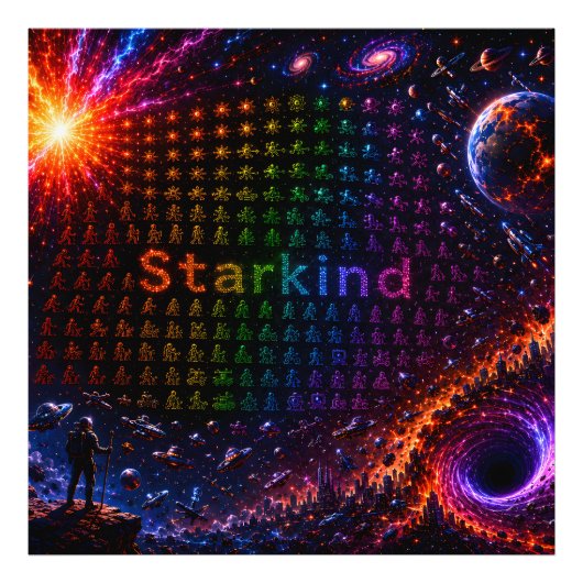 Impression Photo Starkind – Évolution cosmique de la vie (Devant)