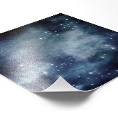 Impression Photo Starry Night Blue Sky Stars Universe Astrologie (Coin)