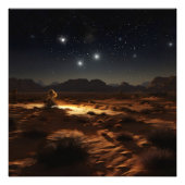 Impression Photo Starry Night Desert (Devant)