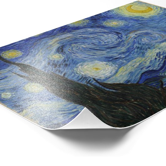 Impression Photo Starry Night Van Gogh (Coin)