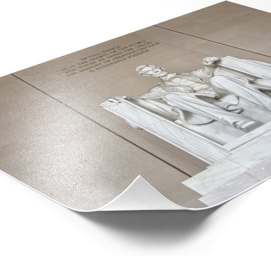 Impression Photo Statue d'Abraham Lincoln (Coin)