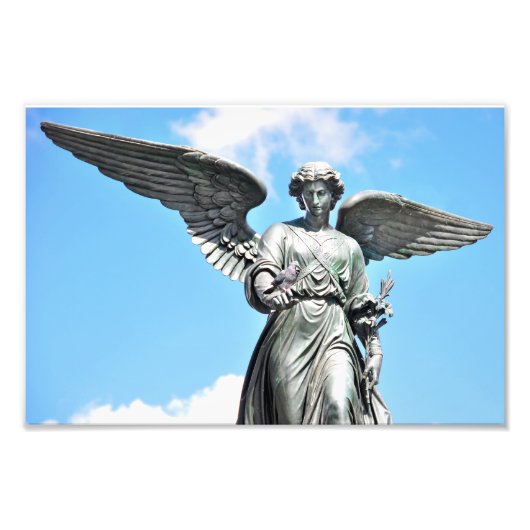 Impression Photo Statue de la Fontaine de Bethesda à Central Park,  (Devant)