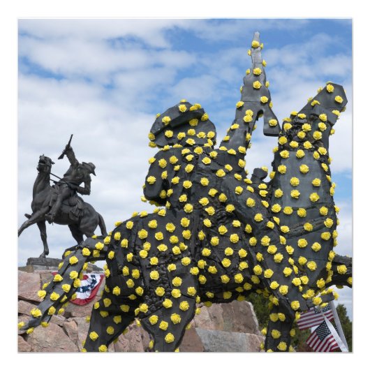 Impression Photo Statue de scouts Buffalo Bill honorer 100 ans Cody (Devant)