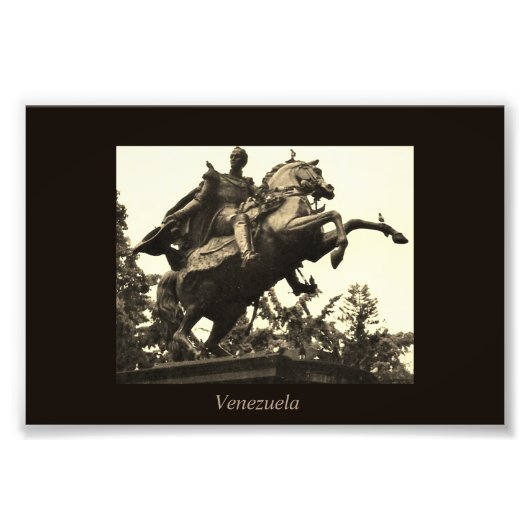 Impression Photo Statue de Simon Bolivar (Devant)