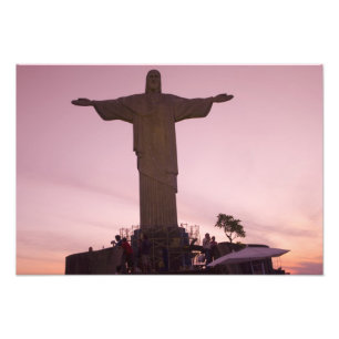 Impression Photo Statue du Christ à Corcovado, près de la périph