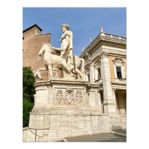 Impression Photo Statue sur Capitoline Hill à Rome, Italie